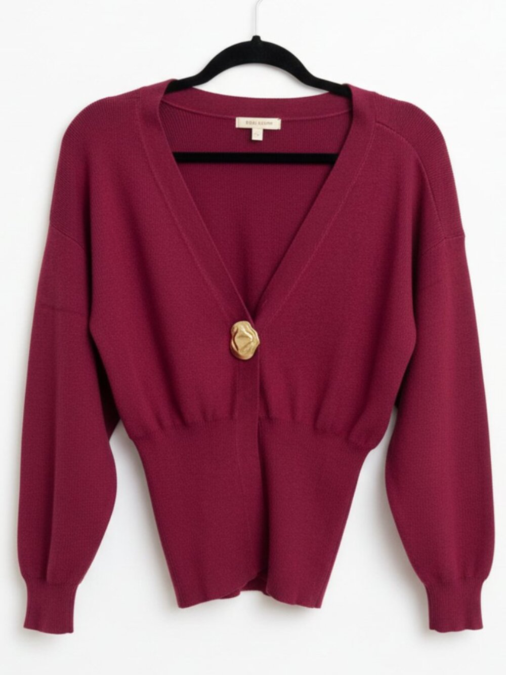 Commense Berry V-Neck Button Cardigan Size XS
